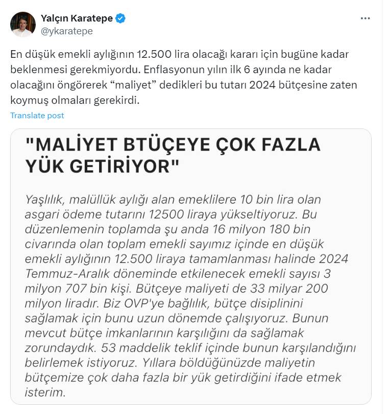 Ekonomistlerden hükümete tepki: 500 bin kişiyi ihya eden KKM’ye 820 milyar TL, emekli 66 milyar TL ile yük oluyor! 4